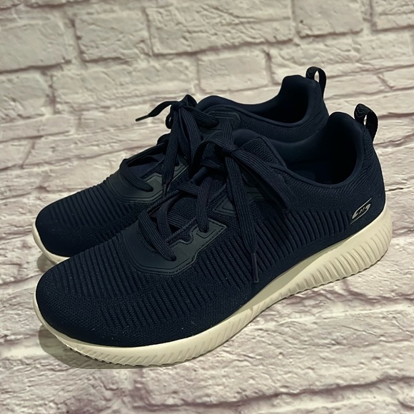 Skechers Bob’s Women’s navy blue sneakers memory foam - Picture 1 of 8